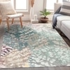 Leaf Design Cotton Rug 5x8 Feet