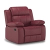 Griffin Recliner Single Seater - Crimson Burgundy