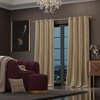 Stoa Paris Velvet Curtains for Door, Premium Dim-Out Curtain for Pack of 2, Date Night - Ivory Elegance