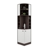 Bravo Bar Cabinet in Choco Walnut Finish