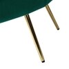 Melta Solid Wood Accent Chair in Green Colour