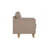 Scandinavian Nexon One Seater Sofa Natural Wood Finish