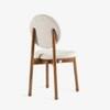 Aayam Solid Wood Dining Chair in White Colour