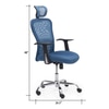 Venturi Study Chair in Aqua Colour