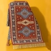 Luxe Home Polyester Killim Design Carpets with Tassel Latex Backing (3x5ft Multi)