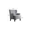 Brogen Accent Chair in Black Colour