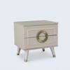 Aurora Engineered Wood Bed Side Table in Pumic Grey