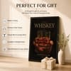 The Castle Decor Whiskey Glass Half Empty Wall Art Framed Painting 12x18 Inch