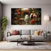 The Castle Decor Nature Animal Wall Painting Wooden Framed 27x48 Inch