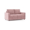 Apollo Compact 2 Seater Fabric Sofa in Desert Rose Colour