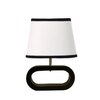 Devansh Multicolor Cotton Table Lamp With  Wood Black Base -8