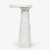 Fior Marble Side Table in White Colour
