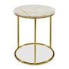 Morag Metal Side Table in  Gold Finish