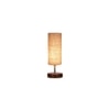 Killian Beige Jute table lamp with brown wood base