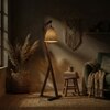 Zed Beige Jute Floor Lamp with Beige Jute Base