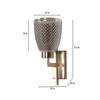Eliante Tau Iron Wall Light With Glass In Antique Gold Colour
