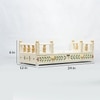 D'Dass White Mdf and Sheesham Wooden Temple For Pooja