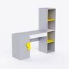 Joy Ride Study Table In Silver Gray Colour