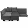 Melo 3 Seater Fold Out Sofa cum Bed  in Dark Grey Colour