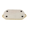 Marble Serving Tray oval With Metal Handle