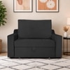 Step  Pull Out Sofa cum Bed  in Black Colour