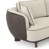 Aster 3 Seater Sofa In Dual Tone Beige And Chocolate Colour