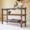Quinlynn Mango Wood Console Table in Provincial Teak Finish
