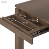 Atlas Solid Wood 4 Seater Storage Dining Table With 4 Atlas Wooden Seat Dining Chairs (Finish: Danish Walnut)