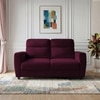 Alvaro Velvet 2 Seater Sofa Red wine Color