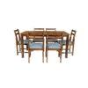 nasly solid wood  6 seater Dining table in  Provincial Teak