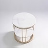 Elegant Metal Side Table in Gold Colour