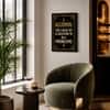 The Castle Decor Alcohol Quote Wall Art Framed Painting 14x20 Inch