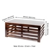 Erickson Sheesham Wood Coffee Table In Walnut Finish