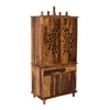 Tnesh Sheesham Wood  Prayer Unit in Teak Finish