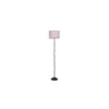 Hadley Zig Zag Iron Floor lamp with Cotton Drum Multicolor Shade (Z29)