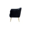 Celeo Solid Wood Accent Chair in Black Colour