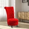Piece Solid Wood Accent Chair in Red Colour