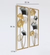 Wayanad Abstract Metal Wall Decor in Multicolor Set of 2