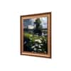 Artistry Green Brown Lake Realism Framed Canvas Wall Canvas Wall Prints Set of 1 Multicolor Matte