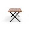 Rosslyn Sheesham Wood Contemporary Dining Table In Teak Finish