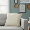 Transfer Knit Euro Sham Cushion Cover  Natural 24X24  Inches