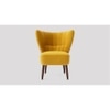 Fitz Accent chair Velvet in Yellow Color