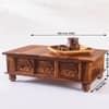 Sierra Hathi Solid Sheesham Wood Storage Coffee Table Natural