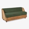 Andaman Ross Solid Wood Three Seater Sofa in Green Colour