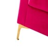 Rafeal Fabric Lounge Chair in Pink Colour