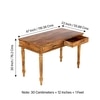 Nairobi Sheesham Wood Study Computer Table In Natural Teak Finish