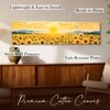 Sunflower Field Landscape Canvas Wall Art 12 x 46 Inch