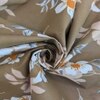 Vera Coffee Floral 290 TC Cotton Flat Single Size Bedsheet with 1 Pillow Cover – Threads