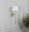Woody Metal Shine Brass Finish Wall Light