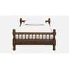 Wood Solid Wood Single Size Non Storage Bed In Provincial Teak Finish